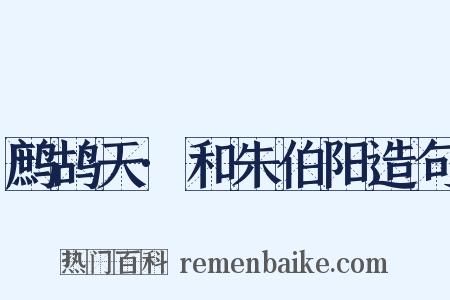 鹧鸪天·和朱伯阳造句是什么意思的图片